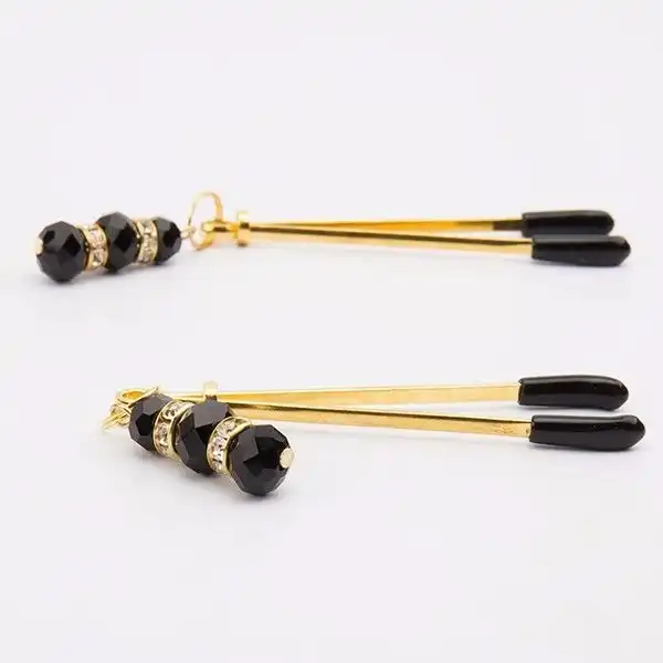 Pair of Golden Nipple Clamps - Product Gallery View 4 | act wellness