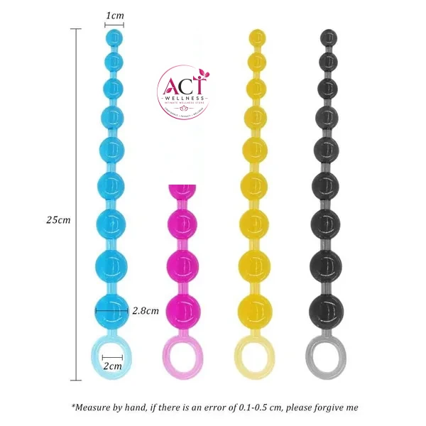10 Anal Beads Backyard Jelly Plug - Product Gallery View 3 | act wellness