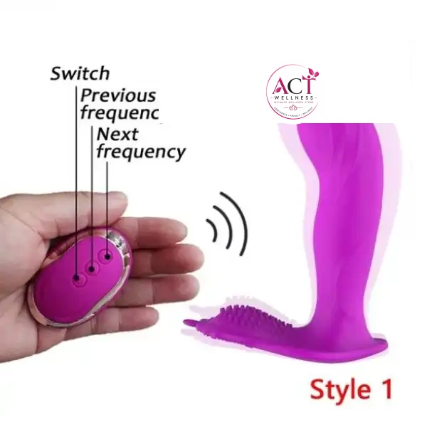 10 Frequency Remote Control Wearable Pantie Vibrator - Product Gallery View 3 | act wellness