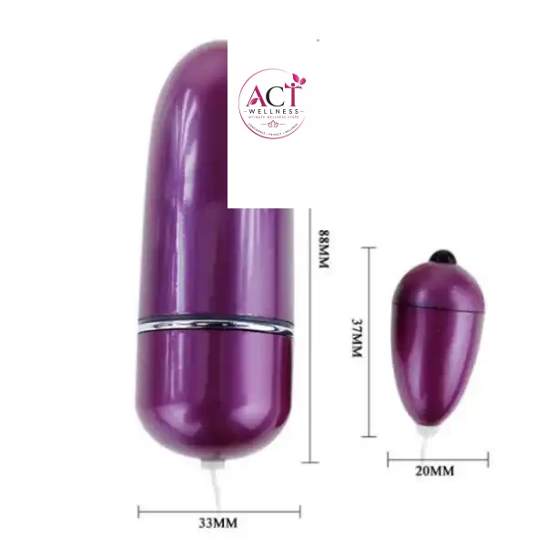 10 Frequency Wired Bullet Love Egg - Product Gallery View 2 | act wellness