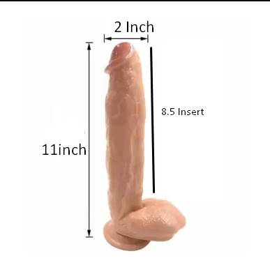 11 inch Realistic Big Dildo with Strong Suction Cup - Product Gallery View 4 | act wellness