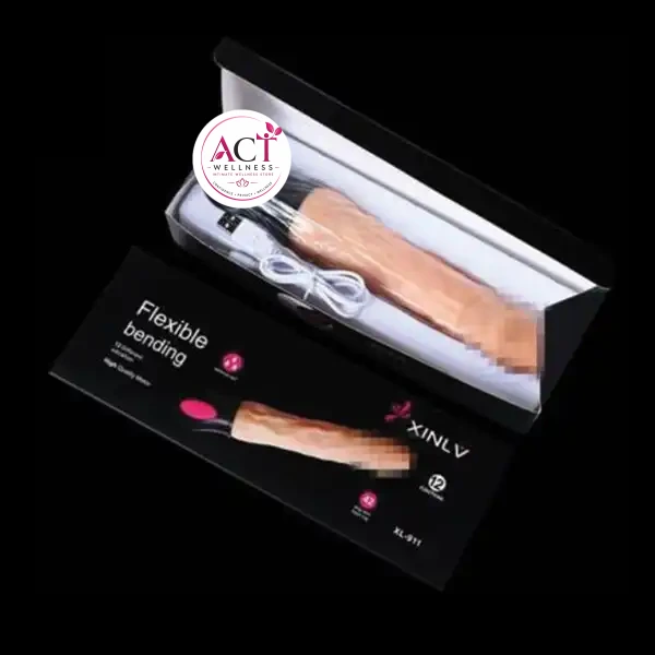12 Modes USB Vibrating Dildo Auto HeatRealistic Veined G Spot Clitoris Vibrator - Product Gallery View 4 | act wellness