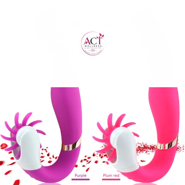 12 Speed Rotation Oral Sex Tongue Licking Toy G Spot Vibrators - Product Gallery View 2 | act wellness