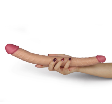 14 Inch Double Ended lesbian Smooth Dildo - Product Gallery View 2 | act wellness