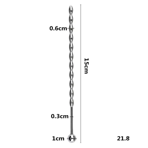 150mm Stainless Steel Male Urethral Penis Plug Dilator - Product Gallery View 4 | act wellness