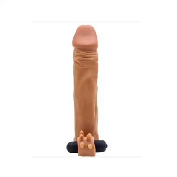 2 Extra Inches Vibrating Penis Sleeve - Product Gallery View 3 | act wellness