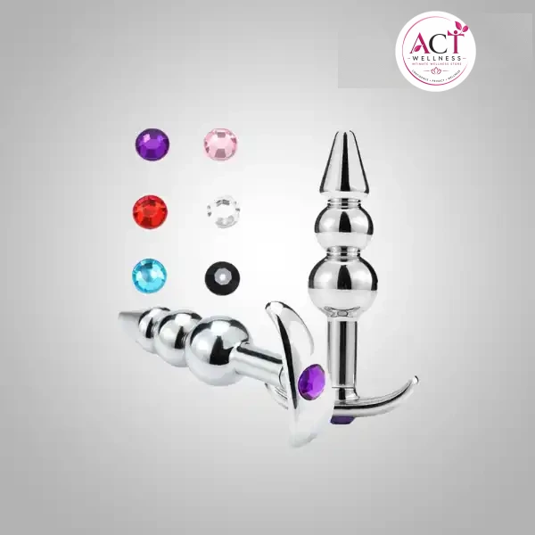 3 Beads Stainless Steel Anal plug - Buy Online in India | act wellness - view 1