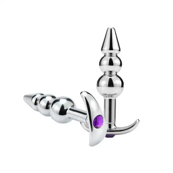 3 Beads Stainless Steel Anal plug - Product Gallery View 2 | act wellness