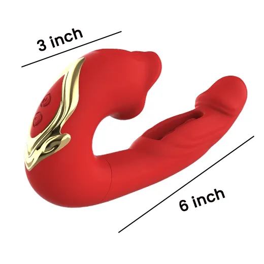 3-in-1 Lip Tongue Clit Vibrator - Product Gallery View 2 | act wellness