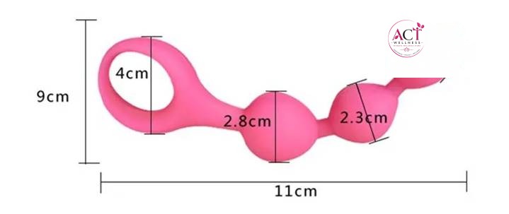3 Level Loving Silicon Anal Beads - Product Gallery View 2 | act wellness