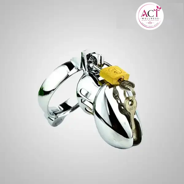 Metal Chastity Adjustable Cock Cage for Men Restraints Erection - Buy Online in India | act wellness - view 1
