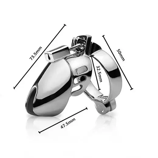 Metal Chastity Adjustable Cock Cage for Men Restraints Erection - Product Gallery View 5 | act wellness