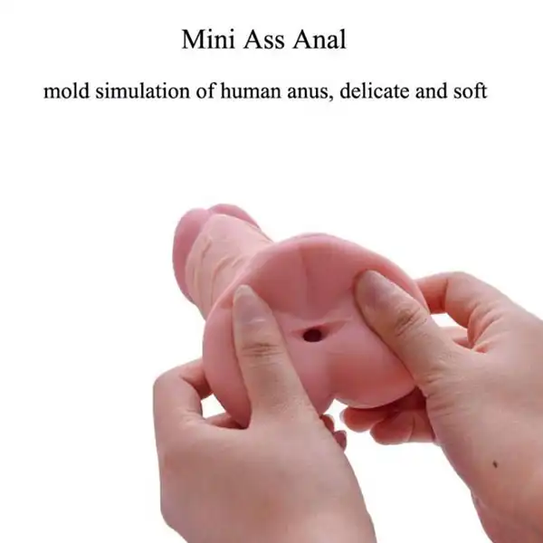 3D Realistic Mini Ass Double Function Penis Sleeve - Product Gallery View 2 | act wellness