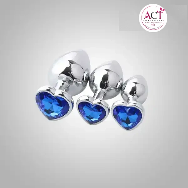 3Pcs Heart Shaped Anal Training kit - Buy Online in India | act wellness - view 1