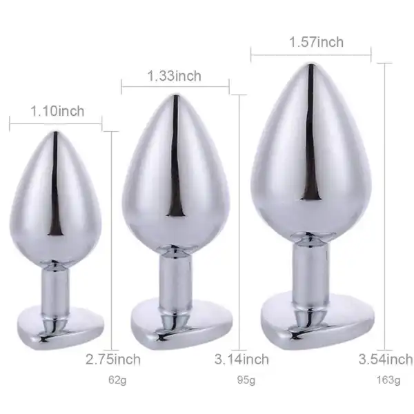 3Pcs Heart Shaped Anal Training kit - Product Gallery View 2 | act wellness