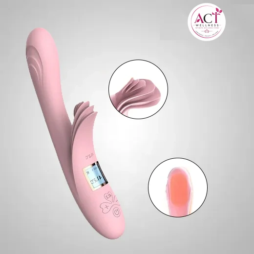 41.2 C intelligent wand multiple tongue G spot rabbit vibrator - Buy Online in India | act wellness - view 1