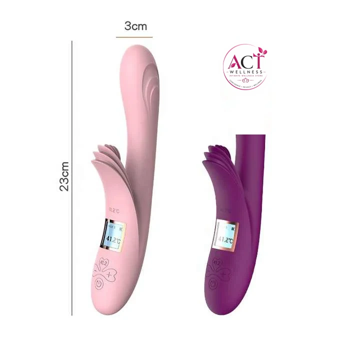 41.2 C intelligent wand multiple tongue G spot rabbit vibrator - Product Gallery View 3 | act wellness
