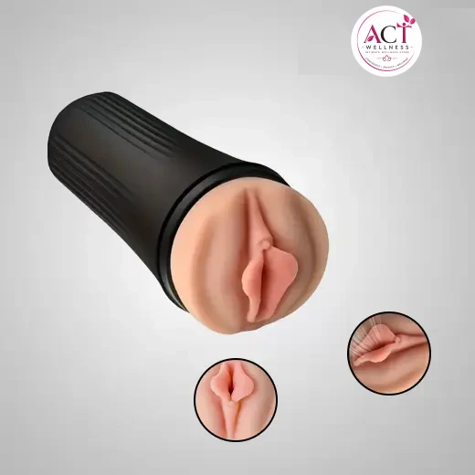 4D Realistic Pussy Male Masturbator - act wellness