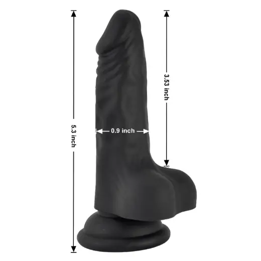 5 inch Desi Strapon Black dildo - Product Gallery View 3 | act wellness