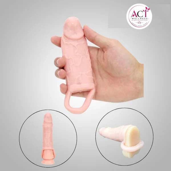 5 Inch Penis Extender Sleeve With Ring - Buy Online in India | act wellness - view 1