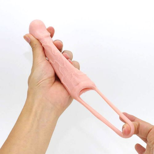 5 Inch Penis Extender Sleeve With Ring - Product Gallery View 3 | act wellness