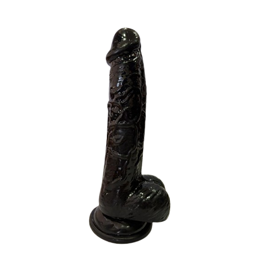 6.5 Black Suction Slim Dildo - Product Gallery View 2 | act wellness