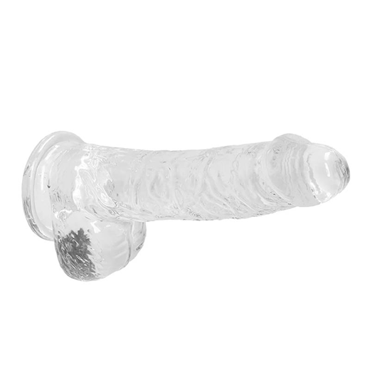 6.5 Inch Transparent Suction Slim Dildo - Product Gallery View 3 | act wellness
