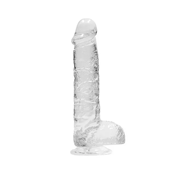6.5 Inch Transparent Suction Slim Dildo - Product Gallery View 4 | act wellness