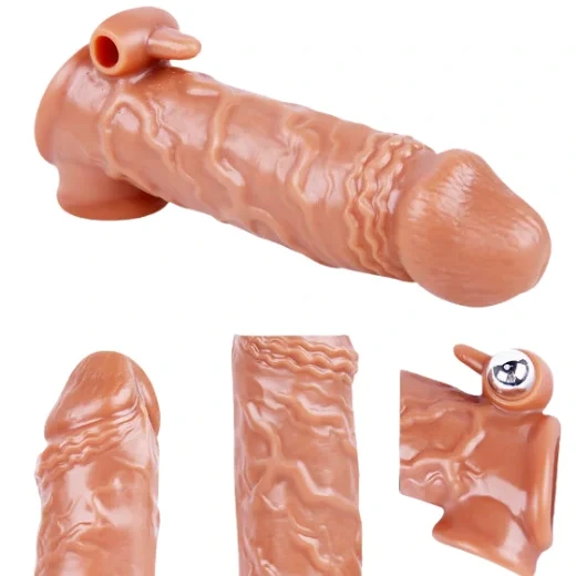 6.5 Inch Vibrating Penis Sleeve For Men - Product Gallery View 2 | act wellness