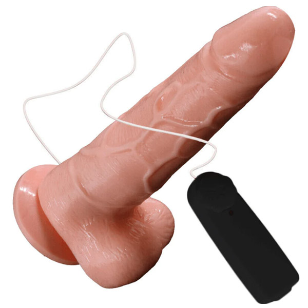 6.5 Inch Vibrating Suction Cup Dildo - Product Gallery View 3 | act wellness