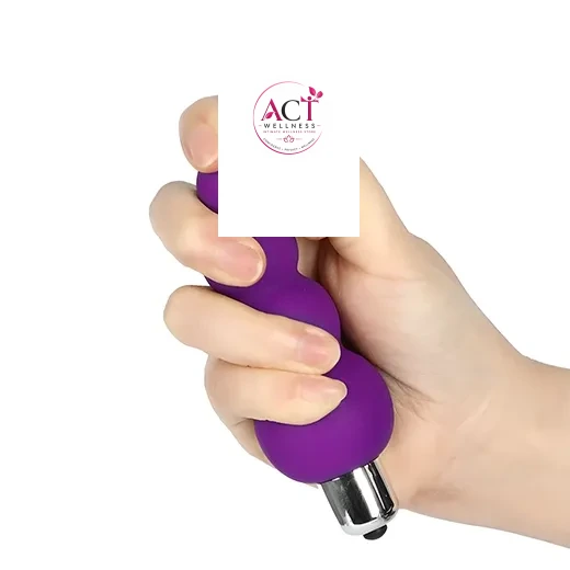 6 Bead Anal Plug Vibrator - Product Gallery View 2 | act wellness