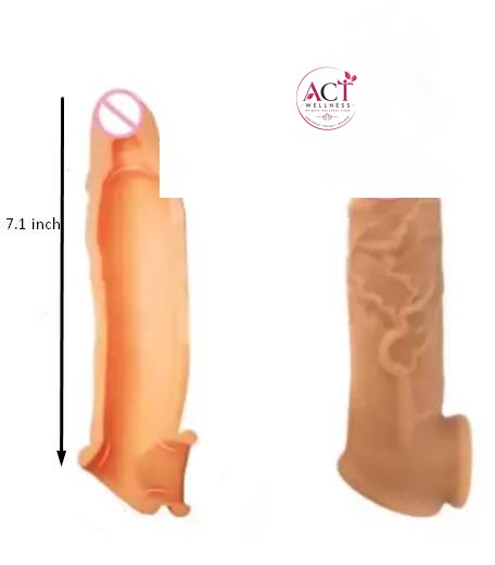 7.1 inch BIG Penis Extender Enlarger Sleeve-Girth - Product Gallery View 3 | act wellness