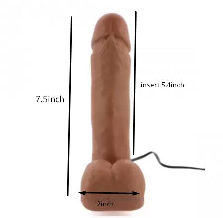 7.5 Inch Loverboy Realistic Vibrating Dildo - Product Gallery View 4 | act wellness