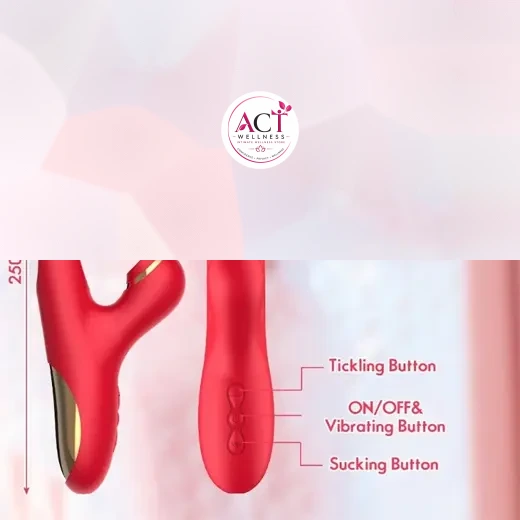 7 Frequency Tickling Sucking Vibration Tongue Three Point Sex Toy For Women - Product Gallery View 4 | act wellness