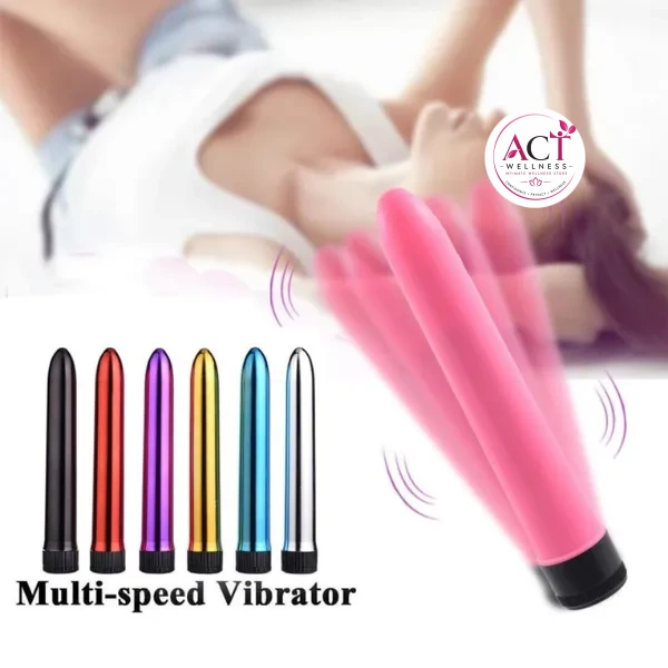 7 Inch Golden Shinny Vibrators - Product Gallery View 2 | act wellness