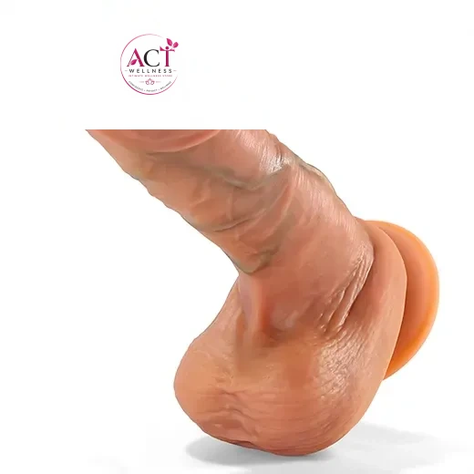 7 Inch Liquid Realistic Suction Dildo - Product Gallery View 2 | act wellness