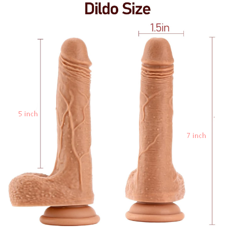 7 Inch Realistic Dildo with Strong Two Layer Silicone Suction Cup - Product Gallery View 2 | act wellness