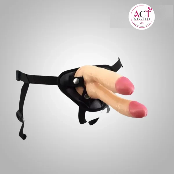 7 Inch Realistic Double Ended Dildo With Belt - Buy Online in India | act wellness - view 1