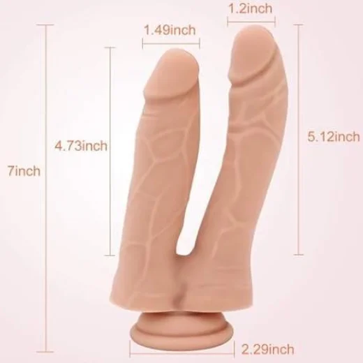 7 Inch Realistic Double Ended Dildo With Belt - Product Gallery View 4 | act wellness