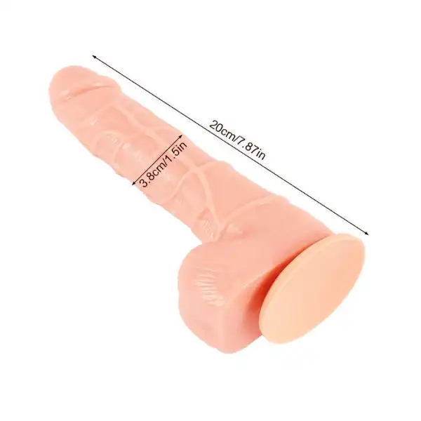 7 inch Realistic Vibrating Dildo with Suction Cup - Product Gallery View 3 | act wellness