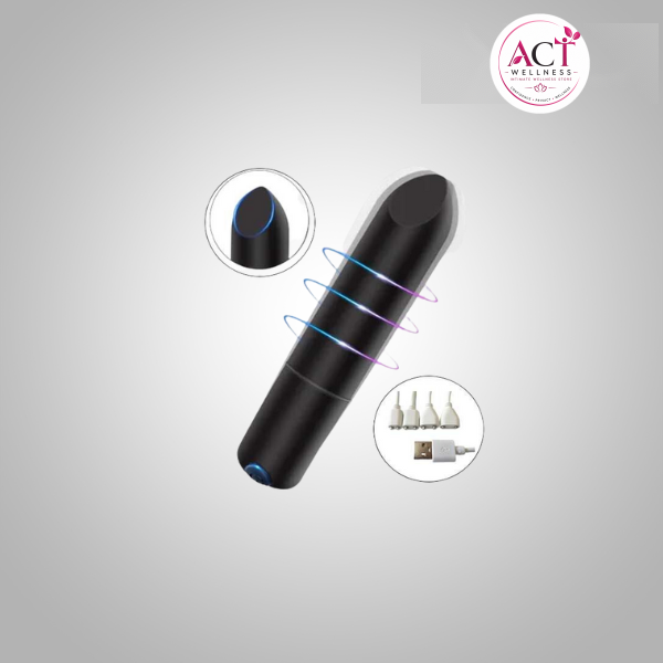 7 Mode Vibrating USB Magnet Rechargeable Bullet - Buy Online in India | act wellness - view 1