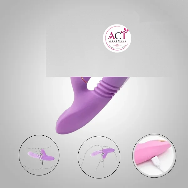 7 Powerful Modes Thrusting Clitoris and G-spot Stimulation Vibrator for Couples - Buy Online in India | act wellness - view 1