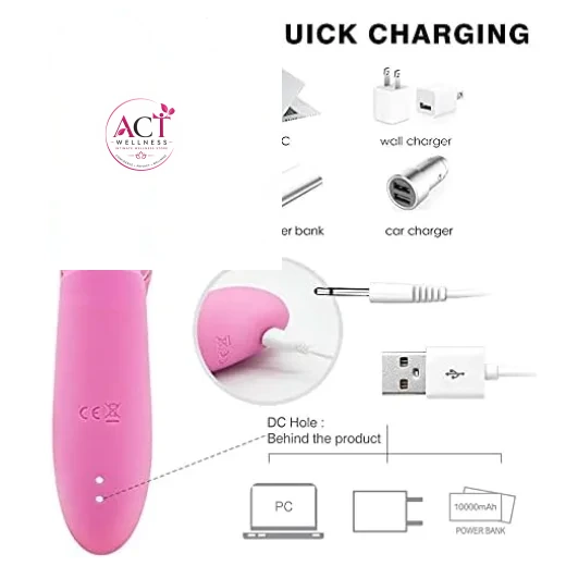 7 Powerful Modes Thrusting Clitoris and G-spot Stimulation Vibrator for Couples - Product Gallery View 2 | act wellness