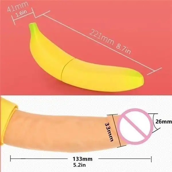 7 Speed Banana Vibrator Realistic Dildo - Product Gallery View 4 | act wellness