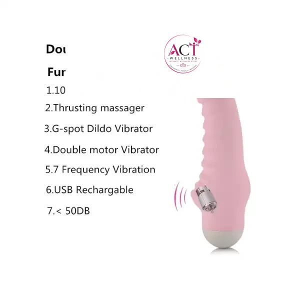 7 Speeds USB Rechargeable Intelligent Vibrator - Product Gallery View 3 | act wellness