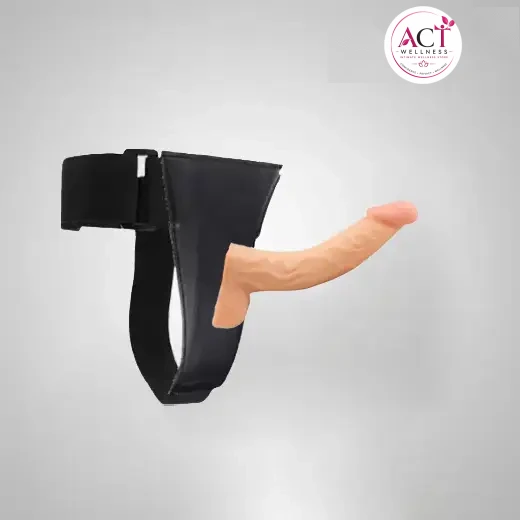 8.5 Inch Curved Passion Strap On Dildo With Ball - Buy Online in India | act wellness - view 1