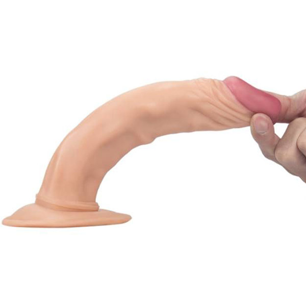 8 Inch Rocket Strong Suction Dildo Without Balls - Product Gallery View 3 | act wellness