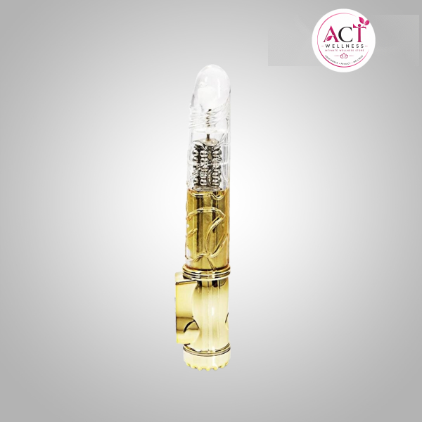 8 Speed Rotating Bead Golden Vibrator - Buy Online in India | act wellness - view 1