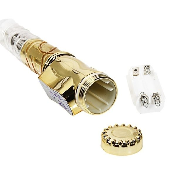 8 Speed Rotating Bead Golden Vibrator - Product Gallery View 4 | act wellness