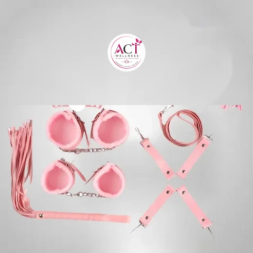 8Pcs Luxury Pink BDSM Kit - Buy Online in India | act wellness - view 1